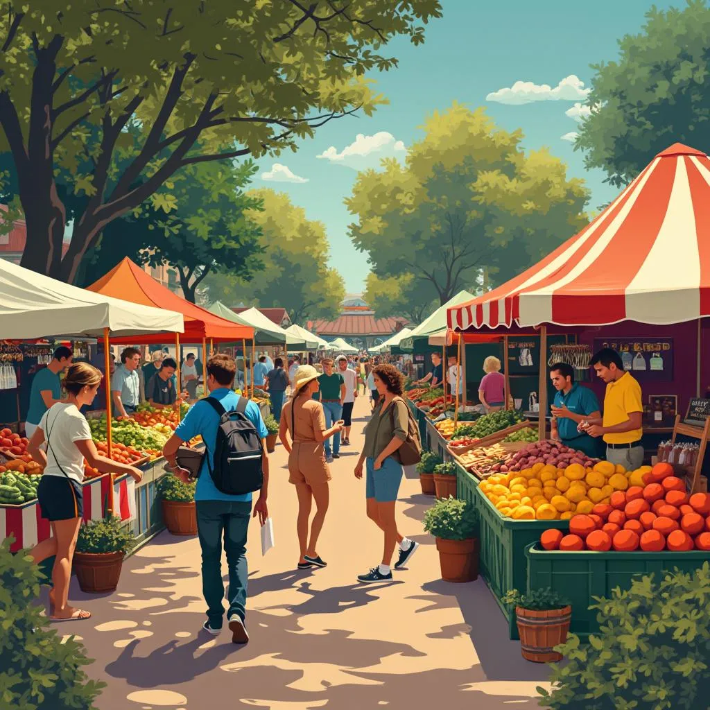 Feira de produtores locais parceiros da CompraSábia